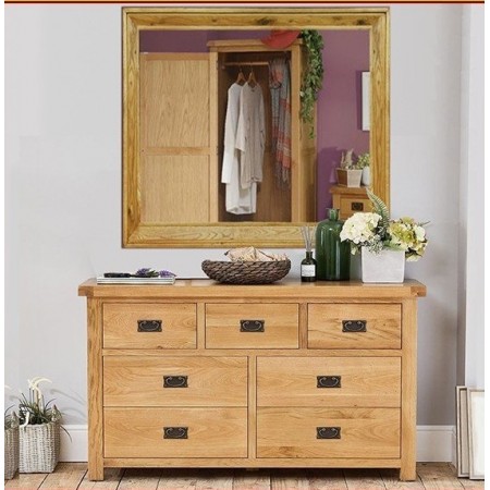 Rustic : Bộ Tủ Trang Điểm Và Gương W90cm x H90cm